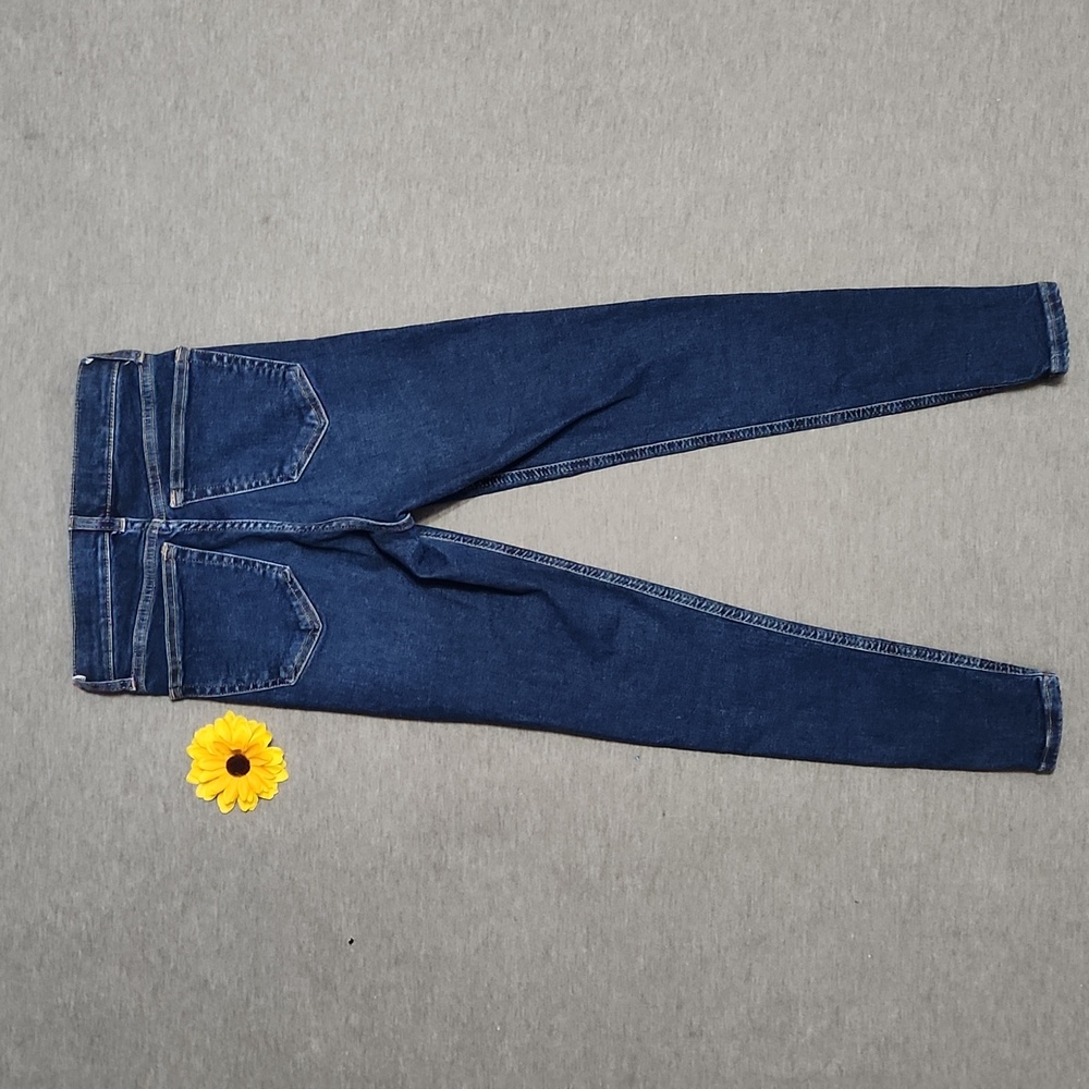 TOPSHOP Moto 'Jamie' Fit High Rise Super Skinny Leg Denim Blue Jeans Jeggings